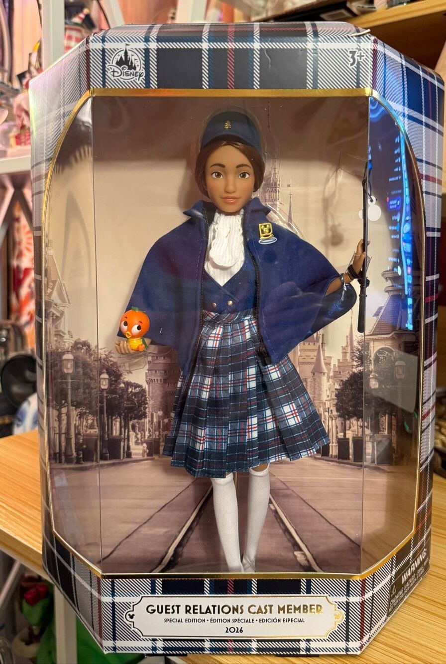 Disney D23 2026 Special Edition Guest Relations Cast Member Tour Guide Doll New